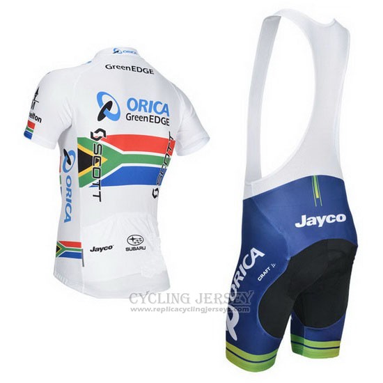 2014 Cycling Jersey Orica GreenEDGE Champion South Africa Short Sleeve and Bib Short